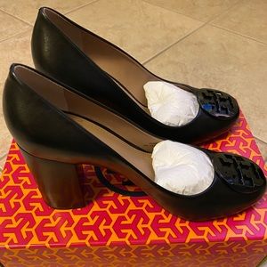 Tory Burch Mestico powder coated logo 85mm heel